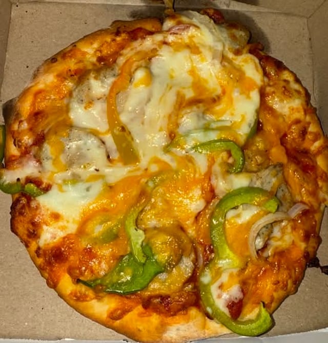 Meat Ball Pizza.