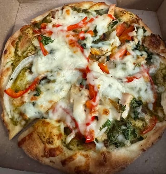 Poblano Pepper Pizza.